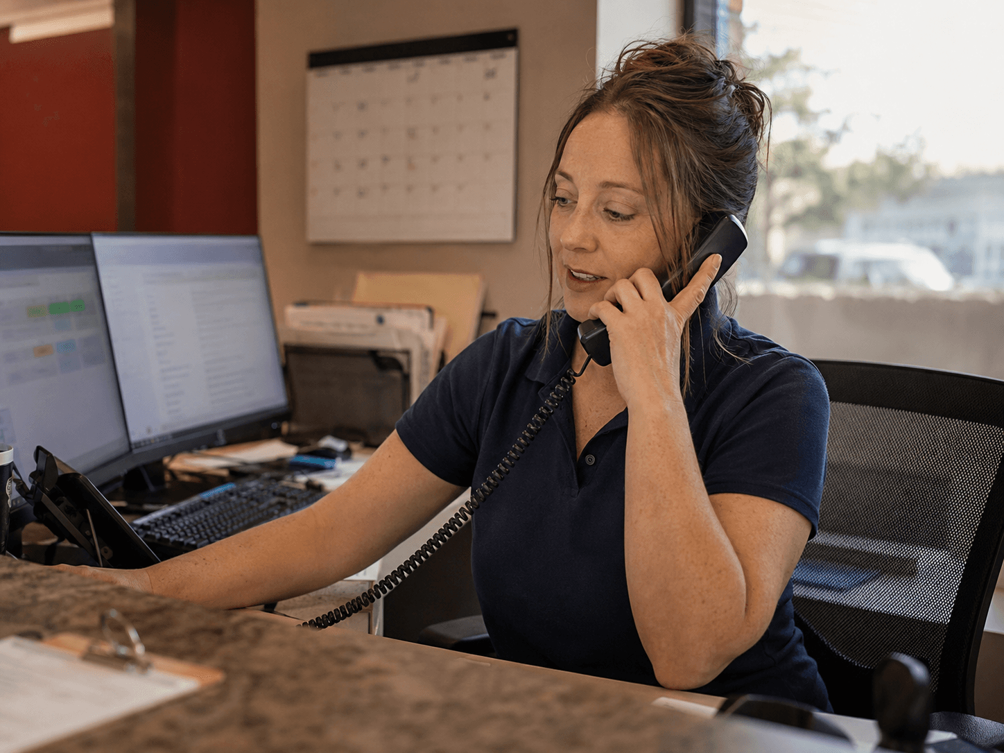 CSR at the front desk