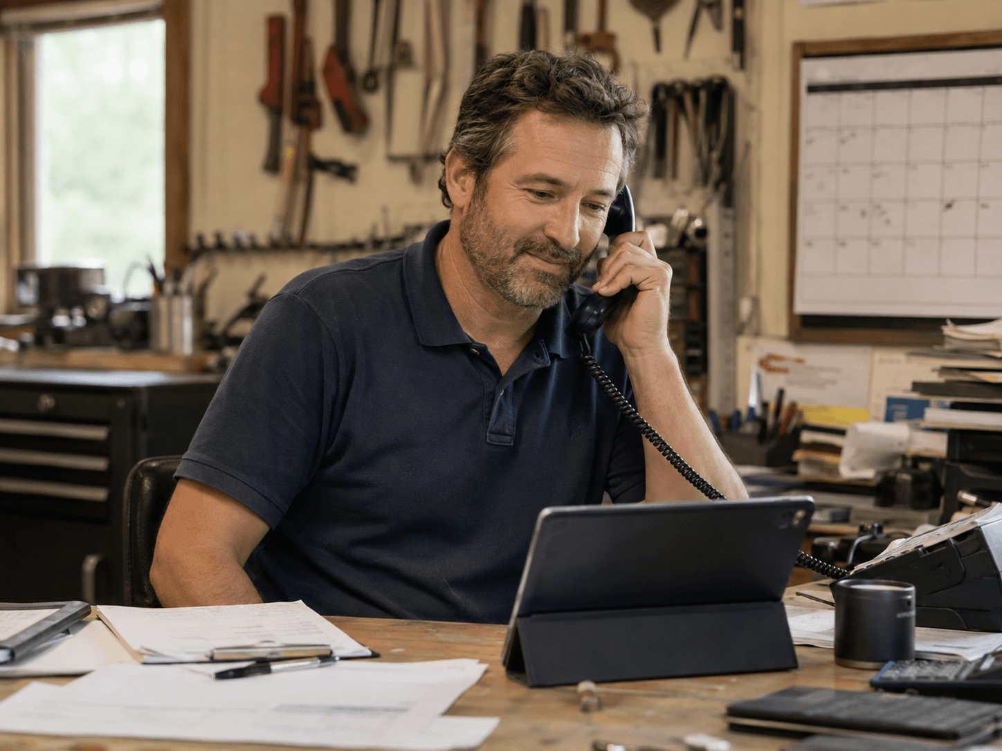 Owner reviewing the day’s bookings